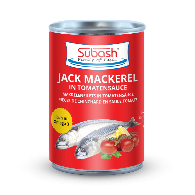 SUBASH Jack Mackerel in Tomatensauce 425g