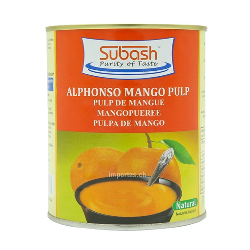 [7667340544804] SUBASH ALPHONSO MANGO PULP 850GR